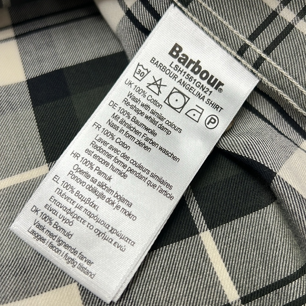 ✨ BARBOUR ✨ Modern Heritage Angelina Poplar Tartan Shirt 8 (USA 4) - Picture 9 of 16